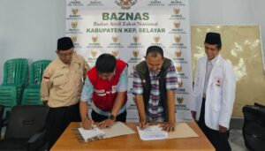 Baznas dan PMI Selayar Teken MoU Layanan Ambulance Kemanusiaan